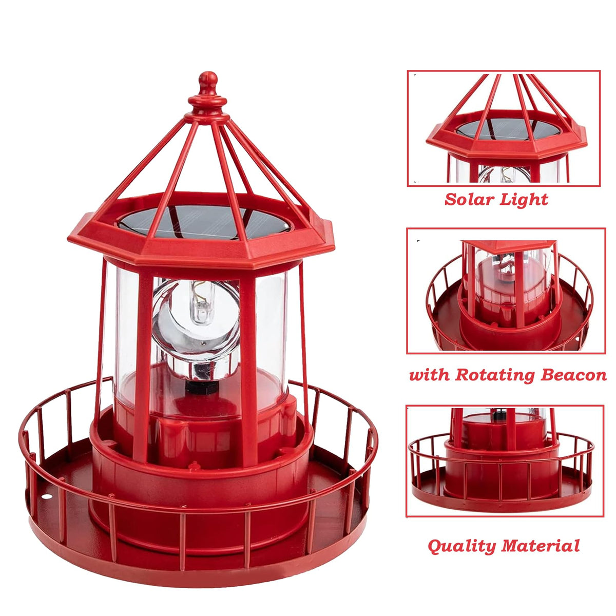 Solar Powered Lighthouse D4063