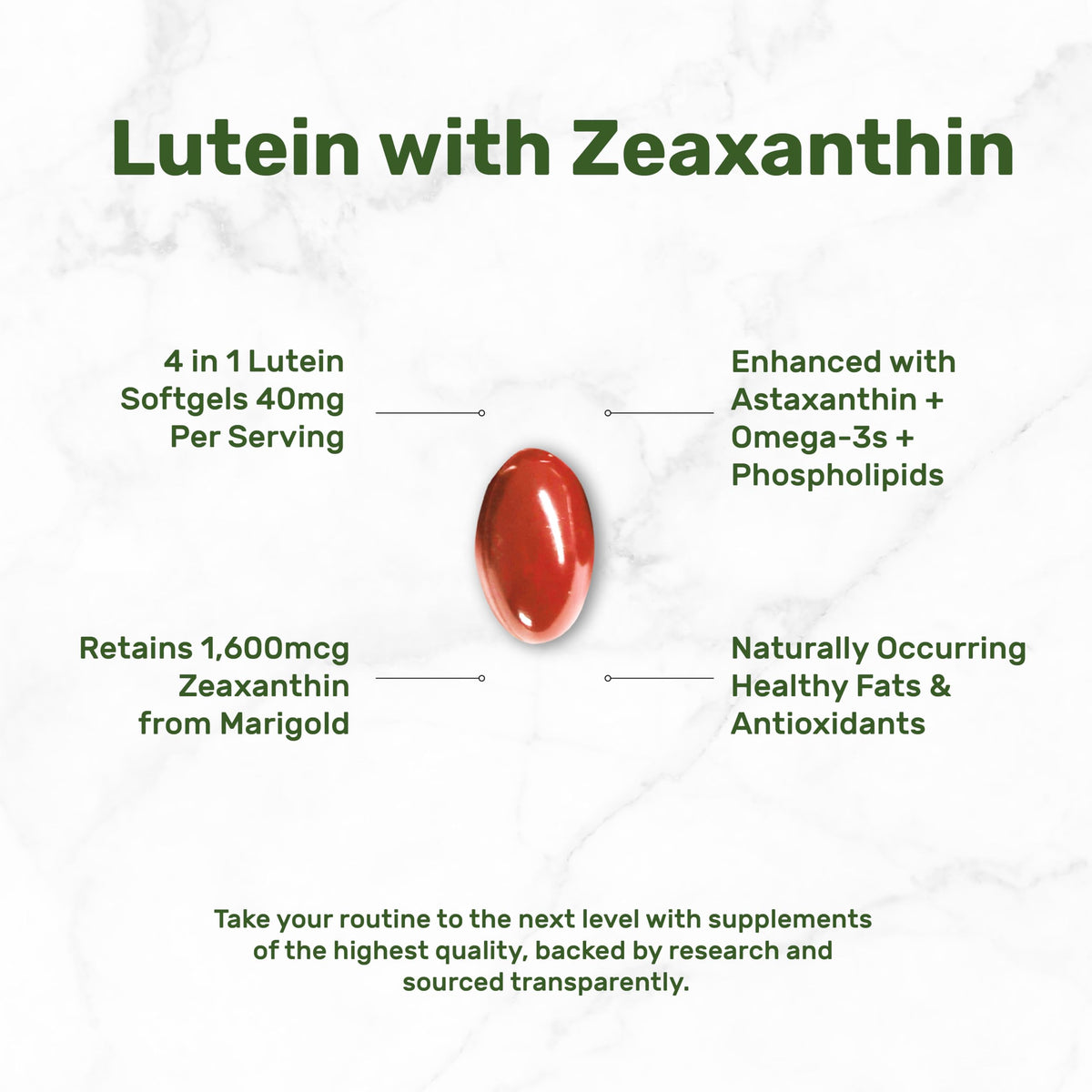 Lutein and Zeaxanthin 40mg 300 Softgels M4346