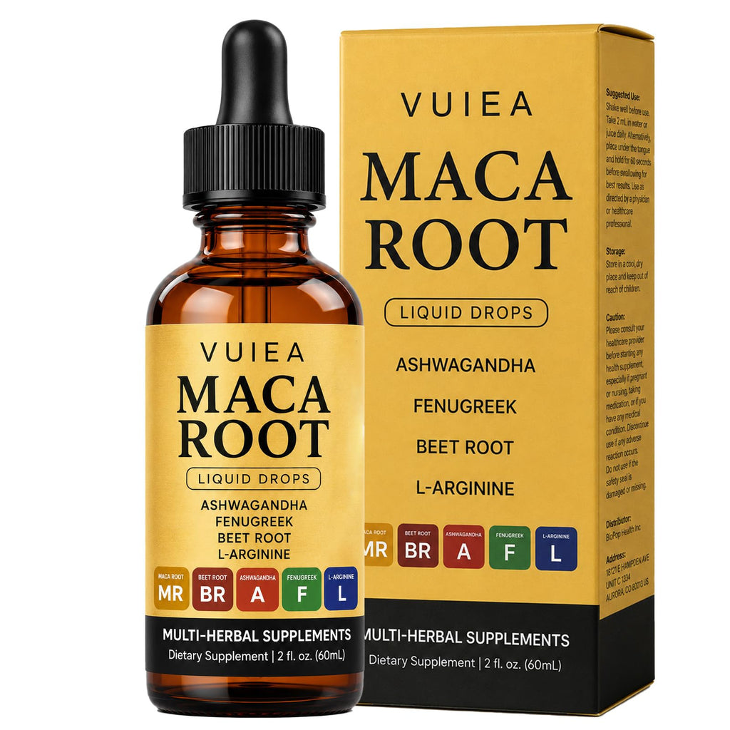 Maca Root Drops 5-in-1 Herbal Supplement 2 Fl Oz G198081