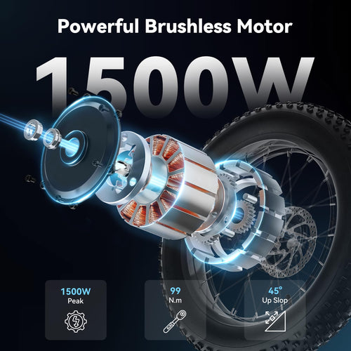 1500W Electric Bike 20'' Fat Tire Y1491