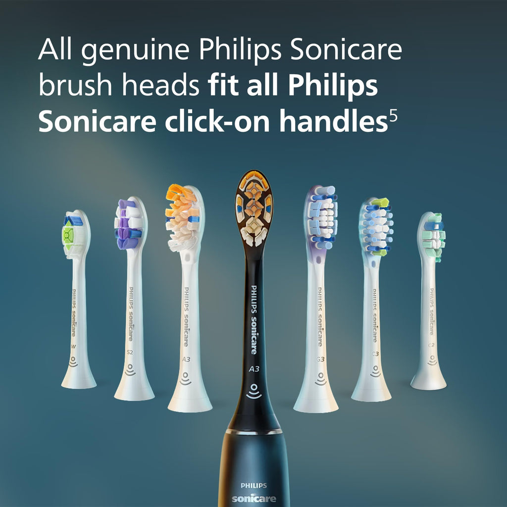 Black 2 Pack Replacement Electric Toothbrush Heads Q43105