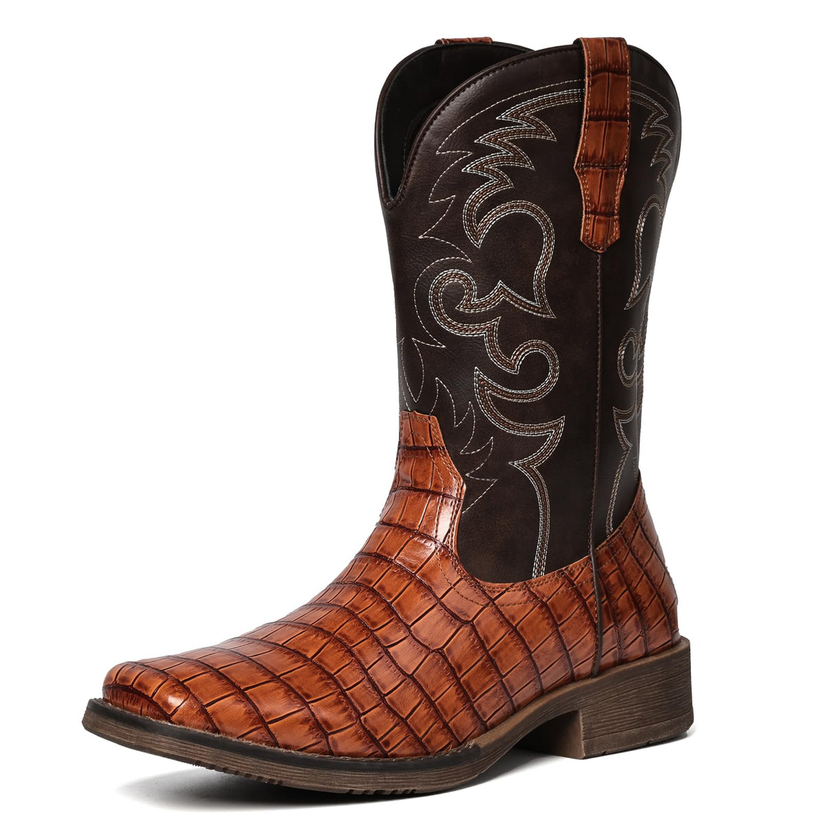 Cowboy Boots for Men Caiman Tail Print L3807