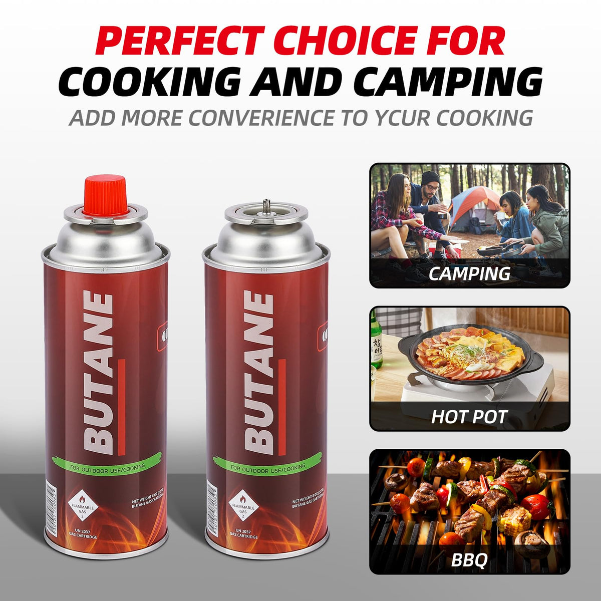 8oz Butane Fuel Canisters 4 Pack S68274