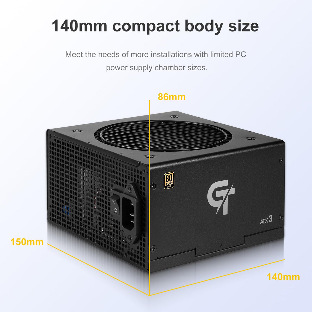750W Fully Modular ATX 3.1 Power Supply Black S609103