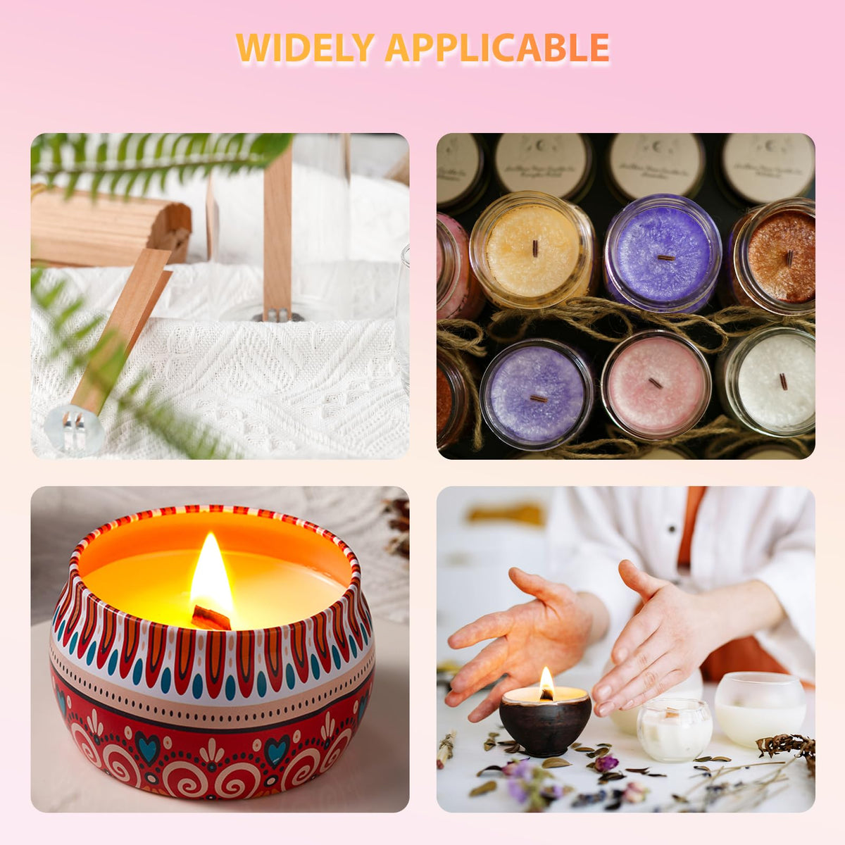 Cherry Wood Candle Wicks 100 PCS M942