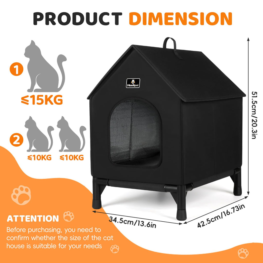 Outdoor Insulated Cat House with Removable Mat R4115