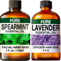 Spearmint & Lavender Essential Oil Set 2x4 fl oz B627662