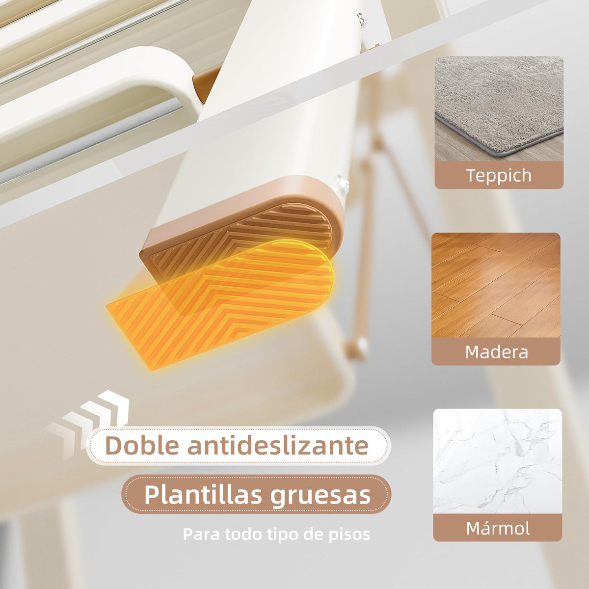 Foldable 3 Step Ladder with Anti-Slip Pedal X74509