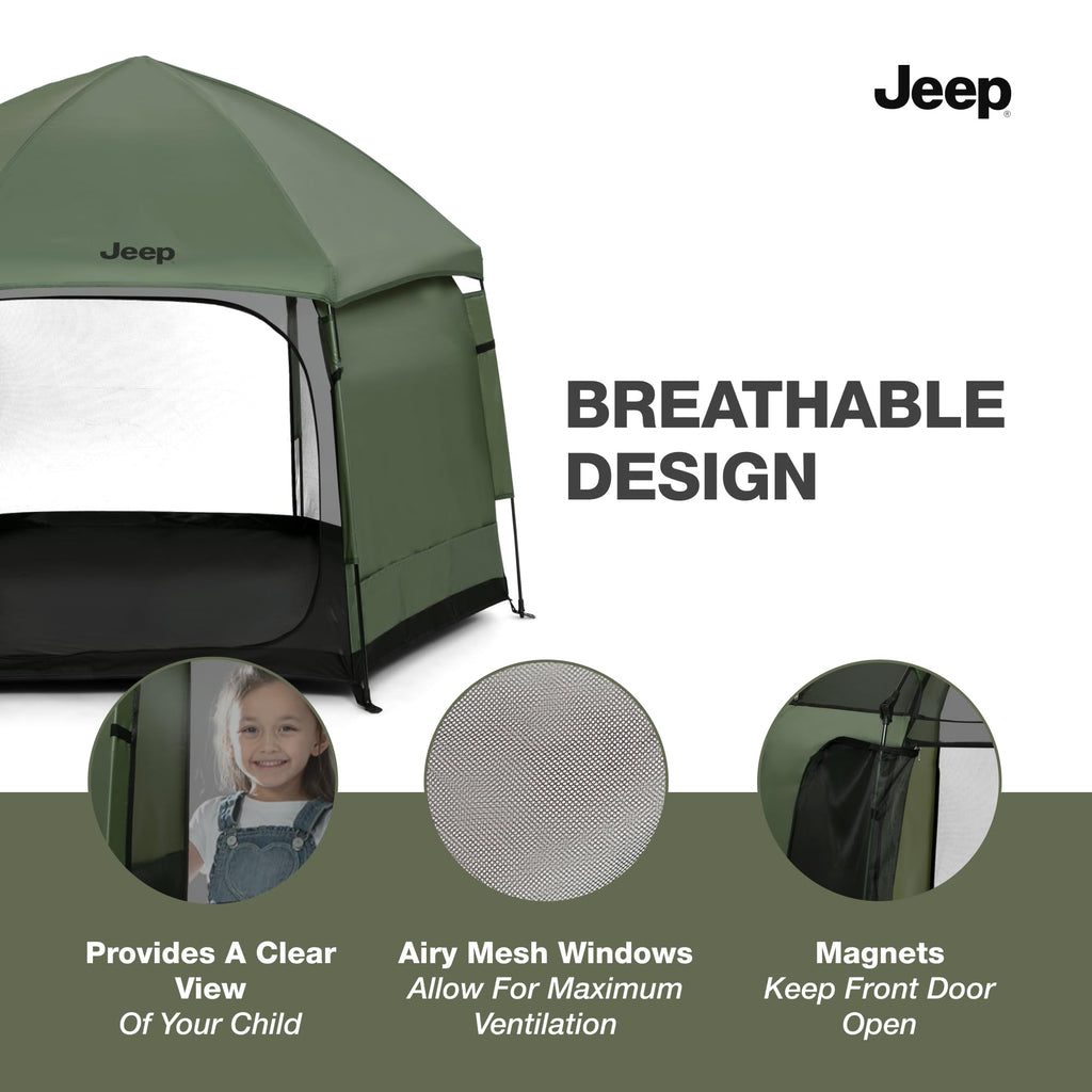 Olive Green Pop-Up Play Yard P394936