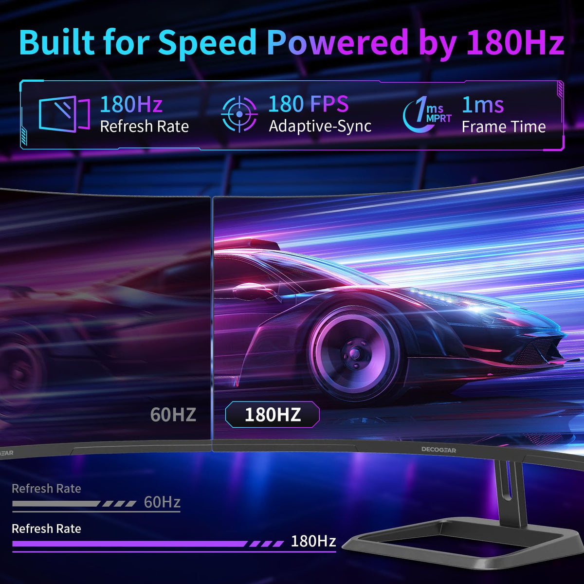 34” Curved Ultrawide Gaming Monitor 180Hz 3440×1440 M5767