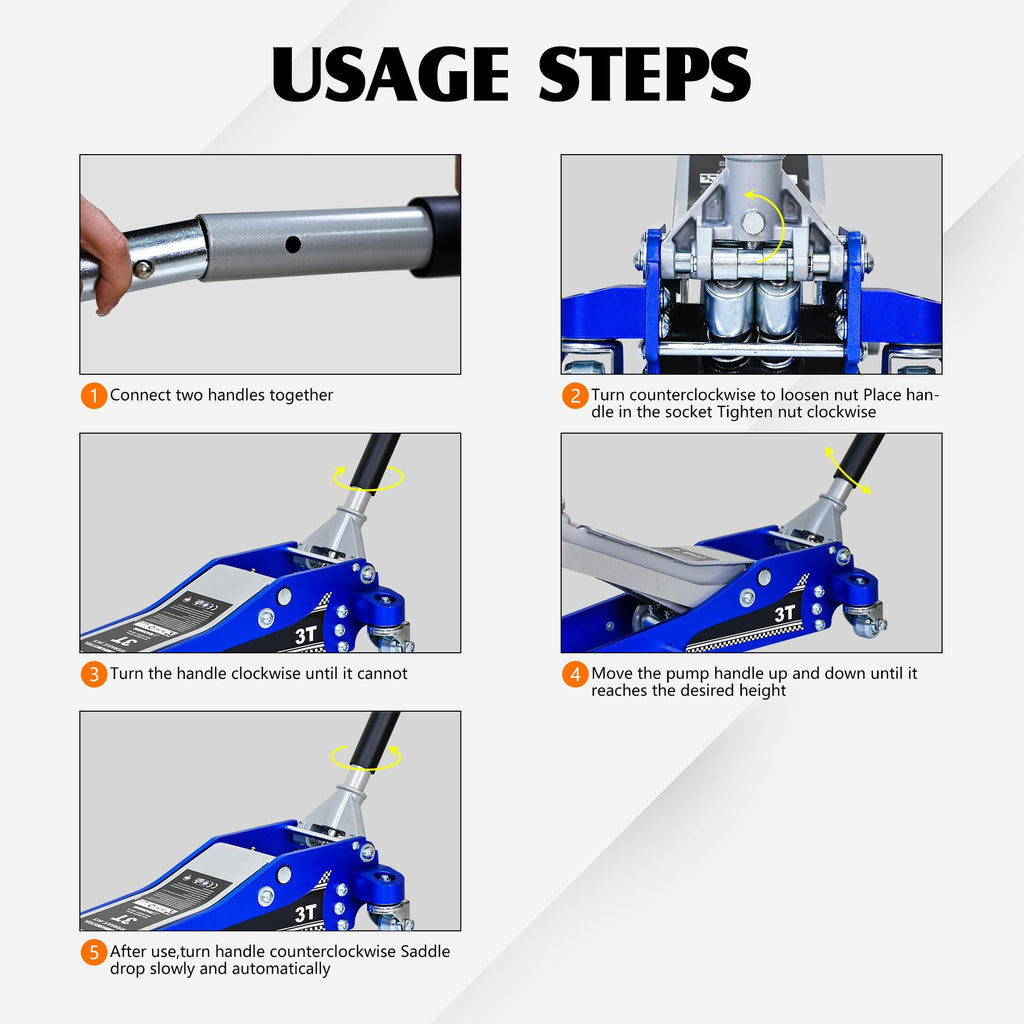 3 Ton Low Profile Hydraulic Floor Jack X787