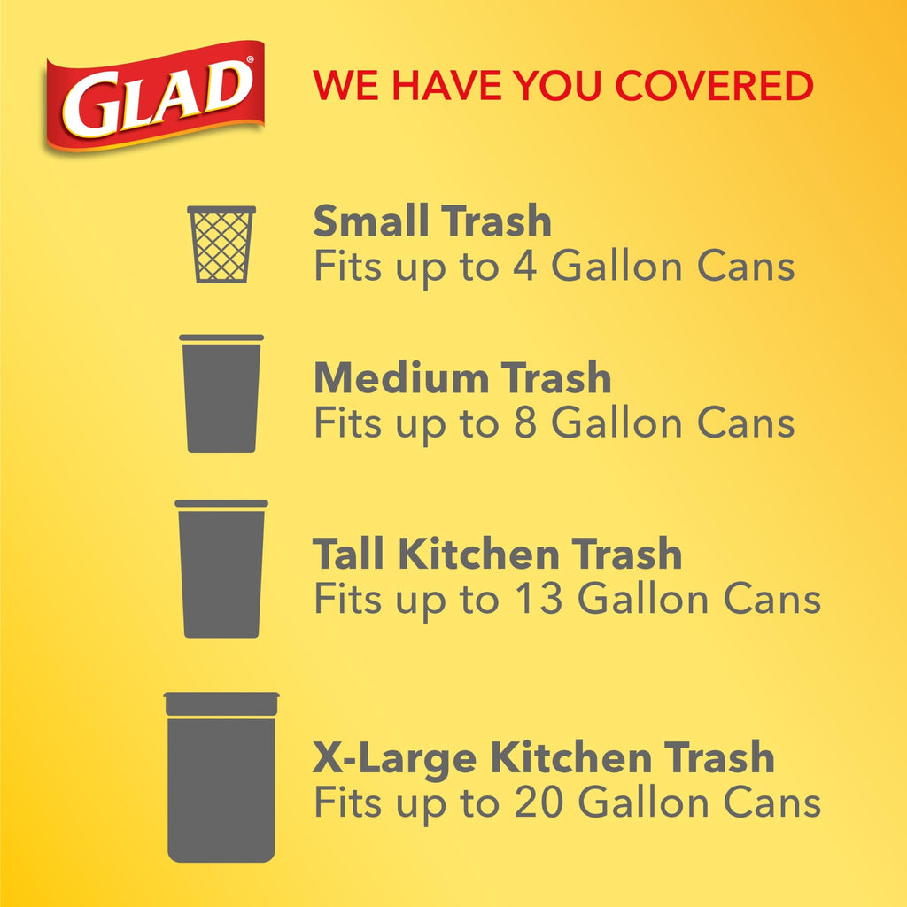 4 Gal 26 Count Trash Bags Pack of 6 Q80933