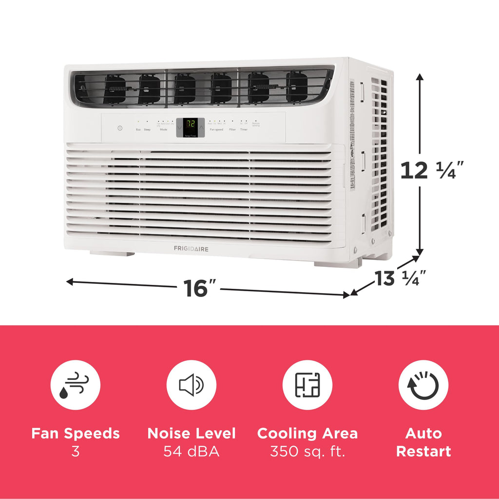 8,000 BTU White Window Air Conditioner with Remote Control B788794