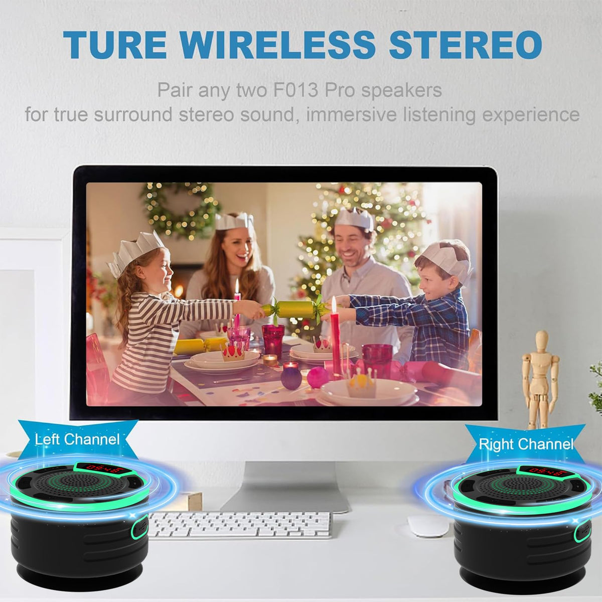 IPX7 Waterproof Portable Bluetooth Speaker with Suction Cup L2685