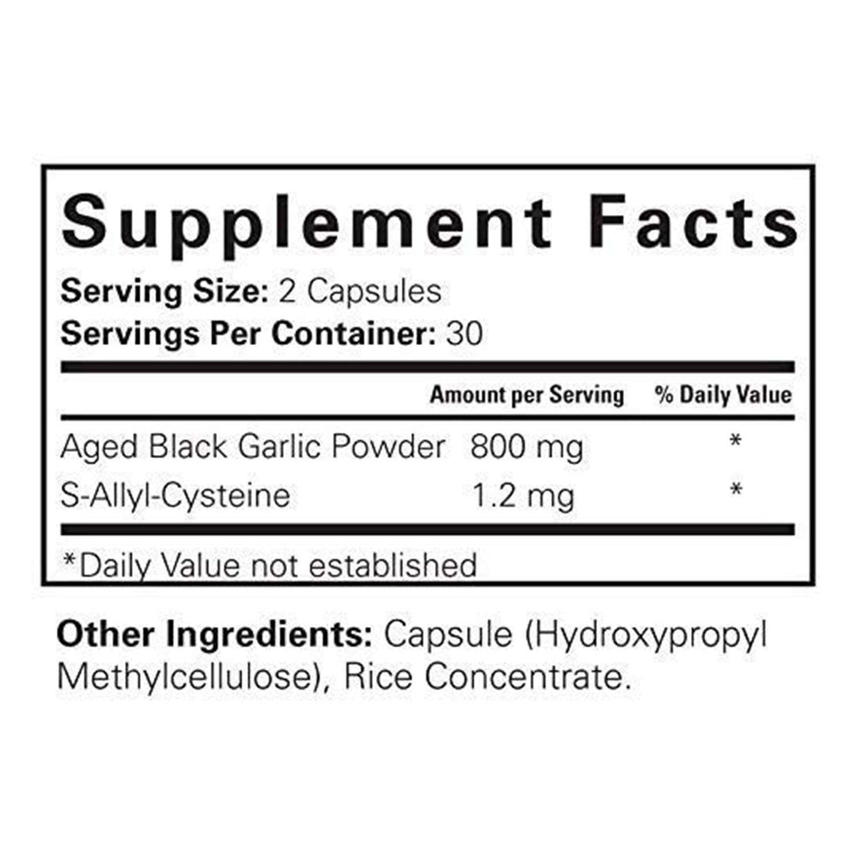 Black Garlic 60 Capsules D632084