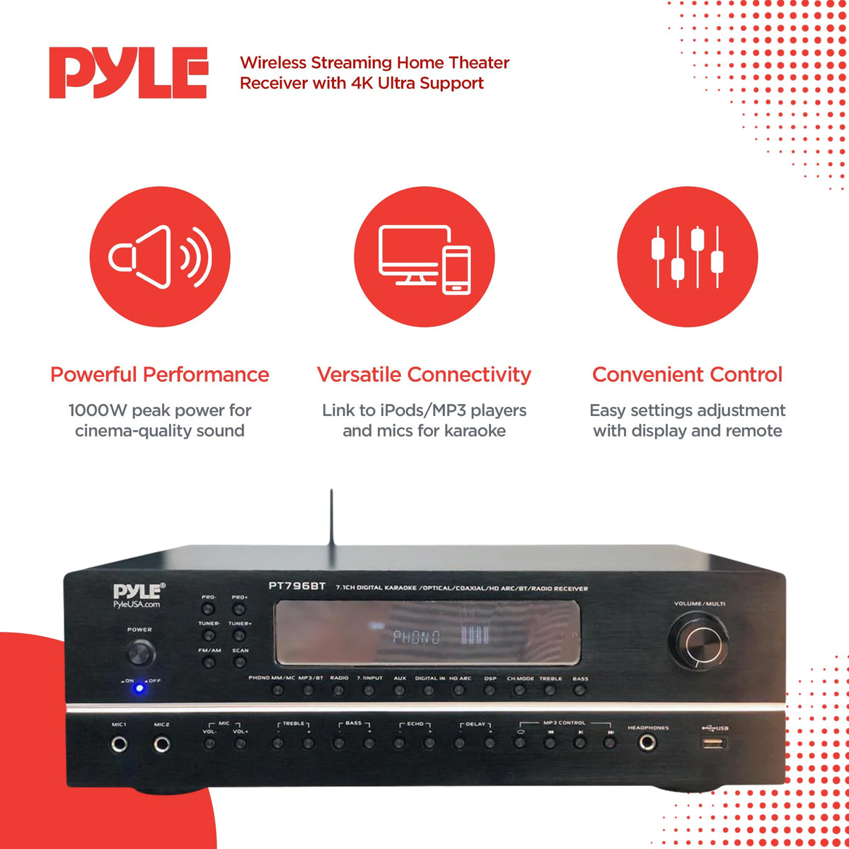 7.1-Channel Bluetooth Stereo Amplifier G84902