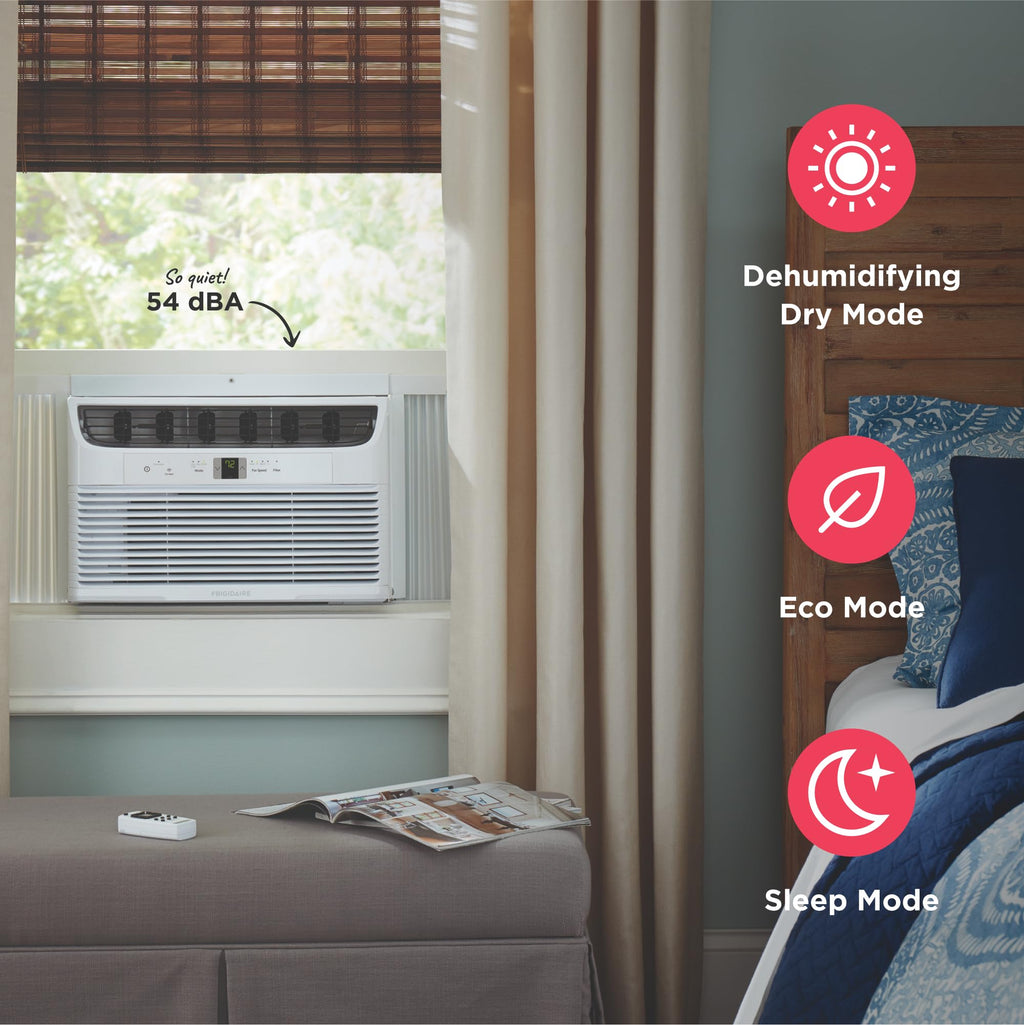 8,000 BTU White Window Air Conditioner with Remote Control B788794