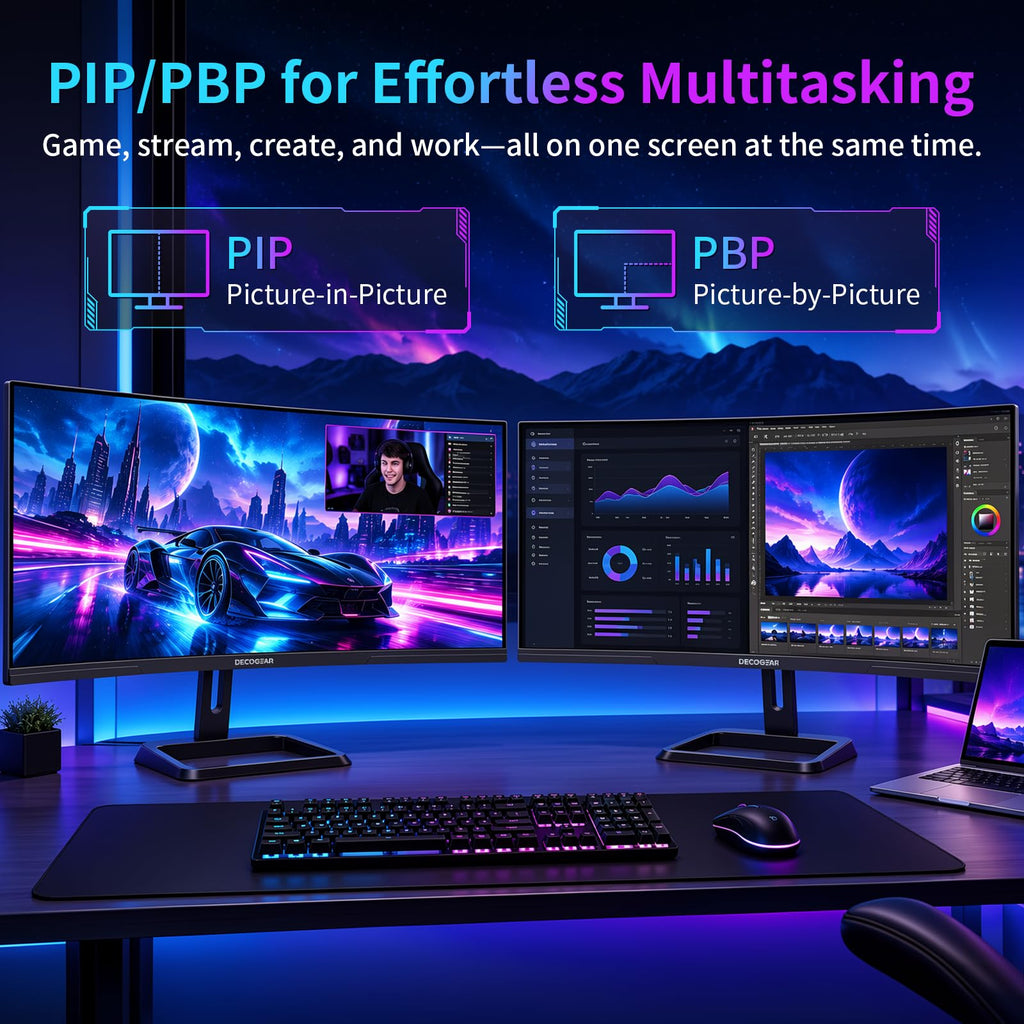 34” Curved Ultrawide Gaming Monitor 180Hz 3440×1440 M5767