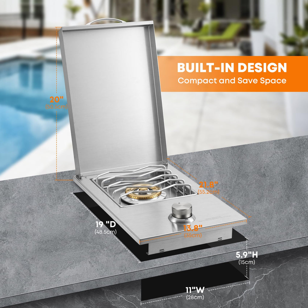 Built-In Single Side Burner O3242