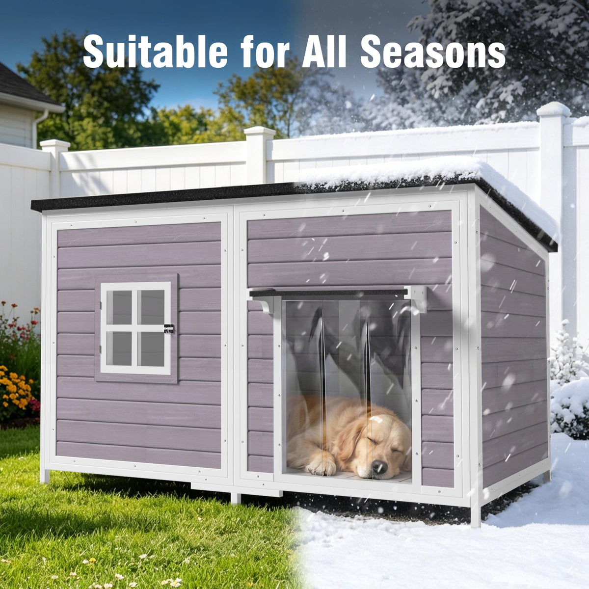 59" Insulated Extra Large Dog House Q929