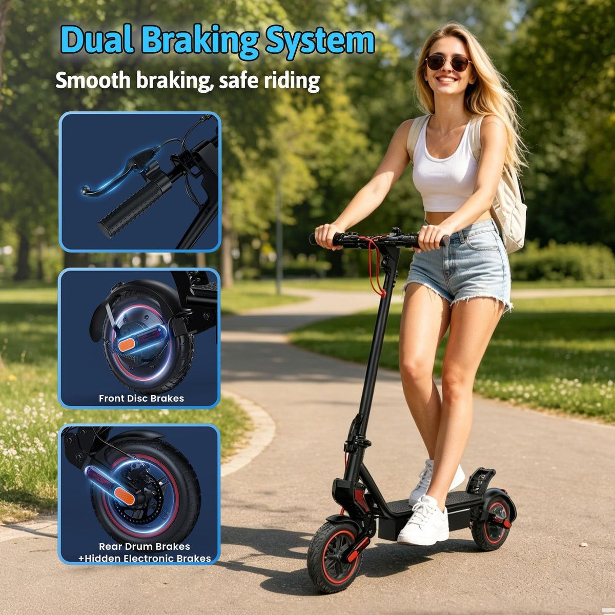 500W Electric Scooter with 10" Tires P4652