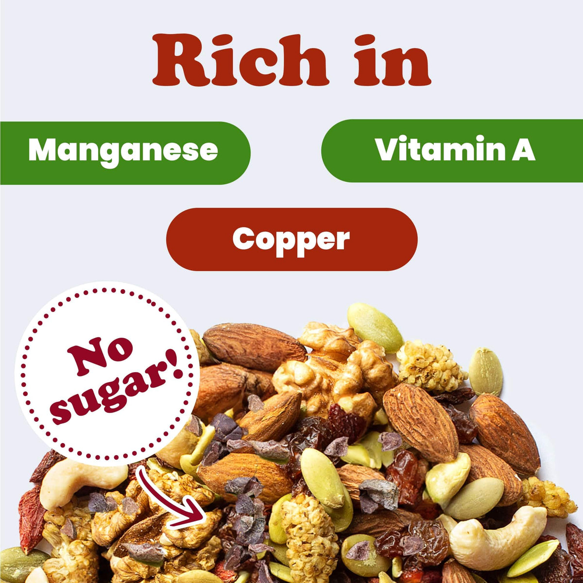 Organic Raw Snack Mix, 8 Ounces C468397