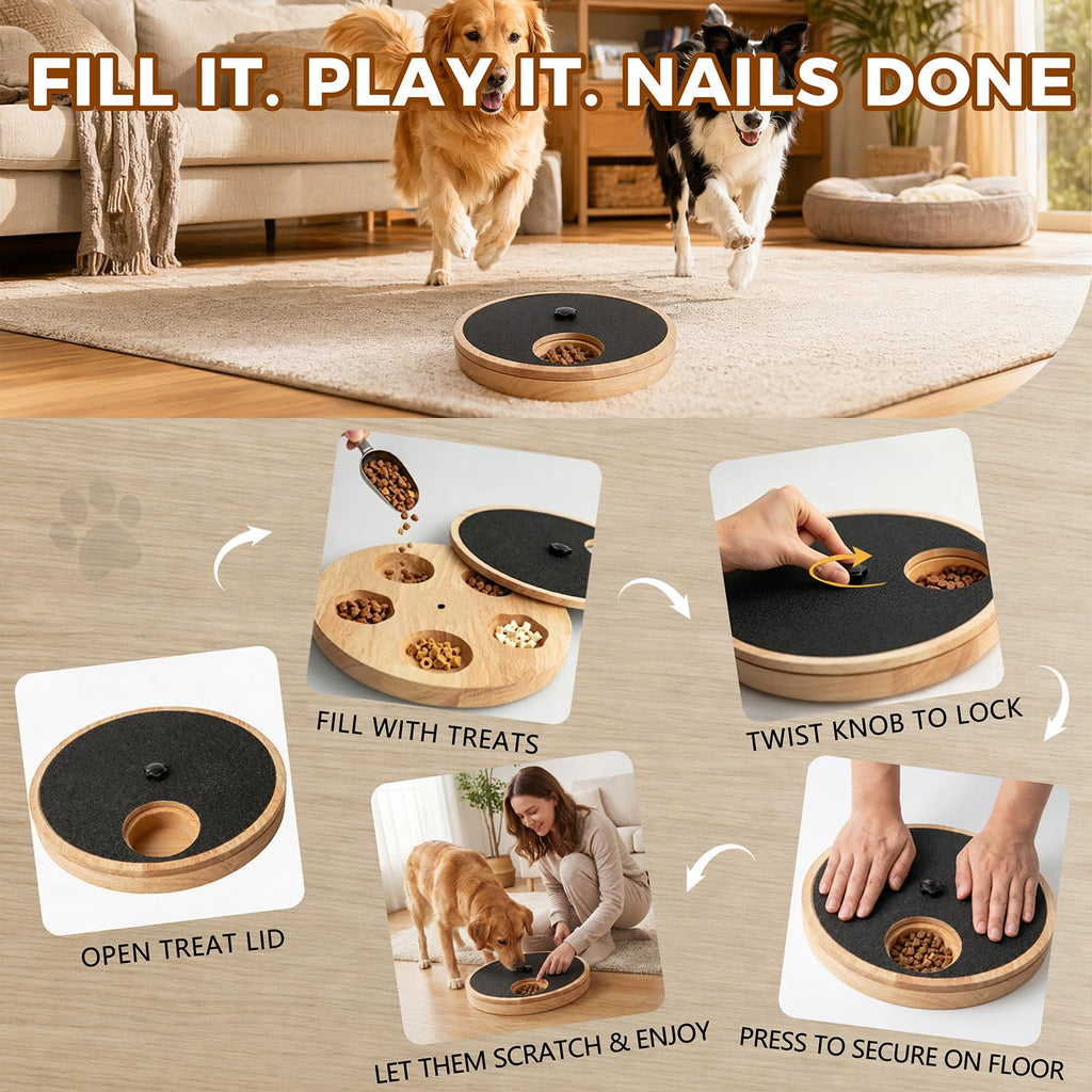 Dog Nail Scratch Board with Treat Box B310308