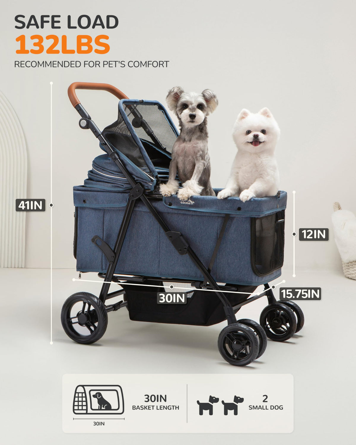 Large & Medium Dog Stroller J58304
