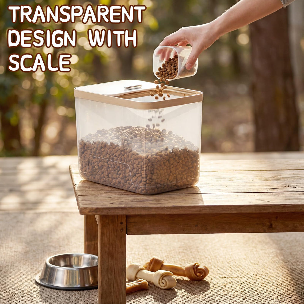 4 Pcs Clear Dog Food Storage Containers T125
