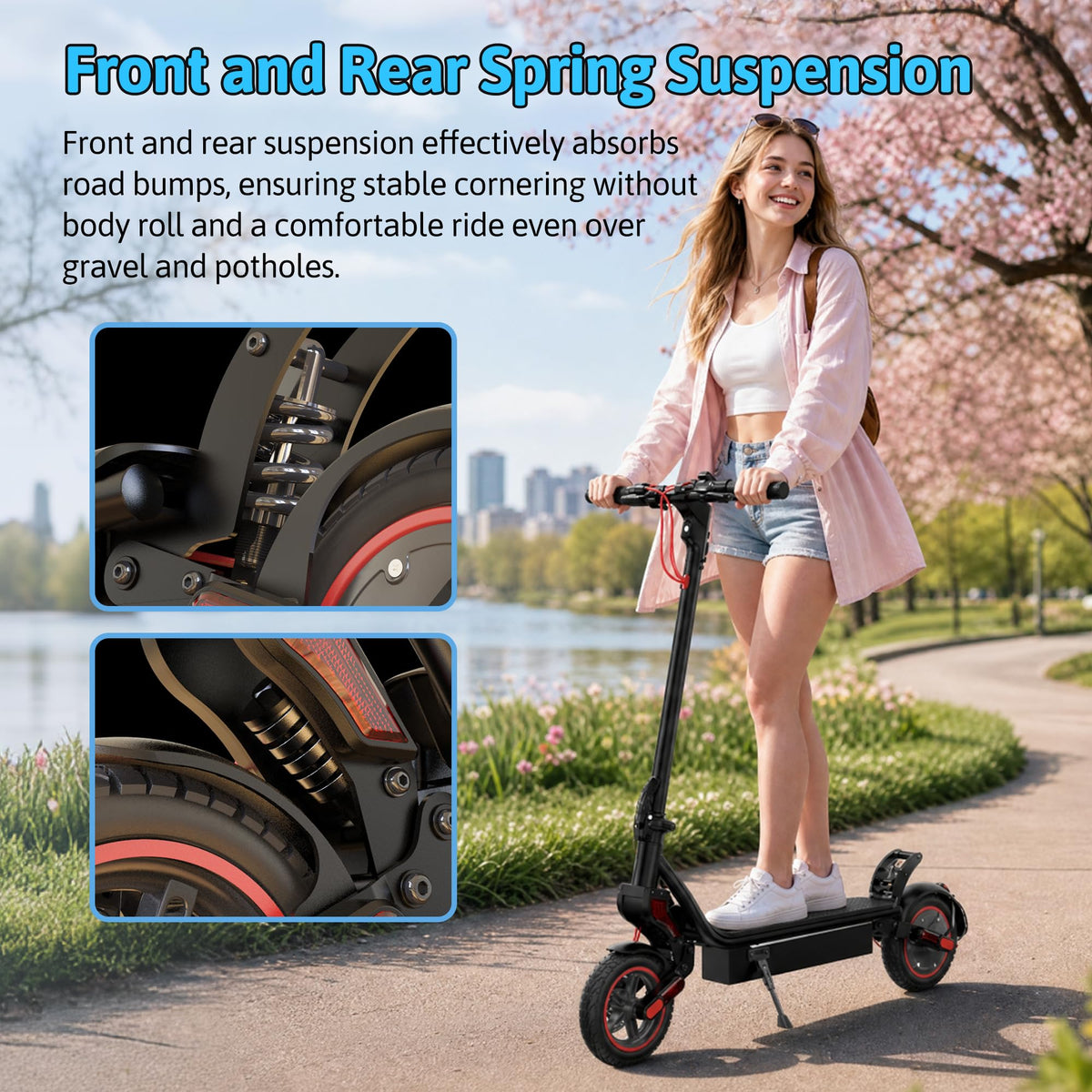 500W Electric Scooter with 10" Tires P4652