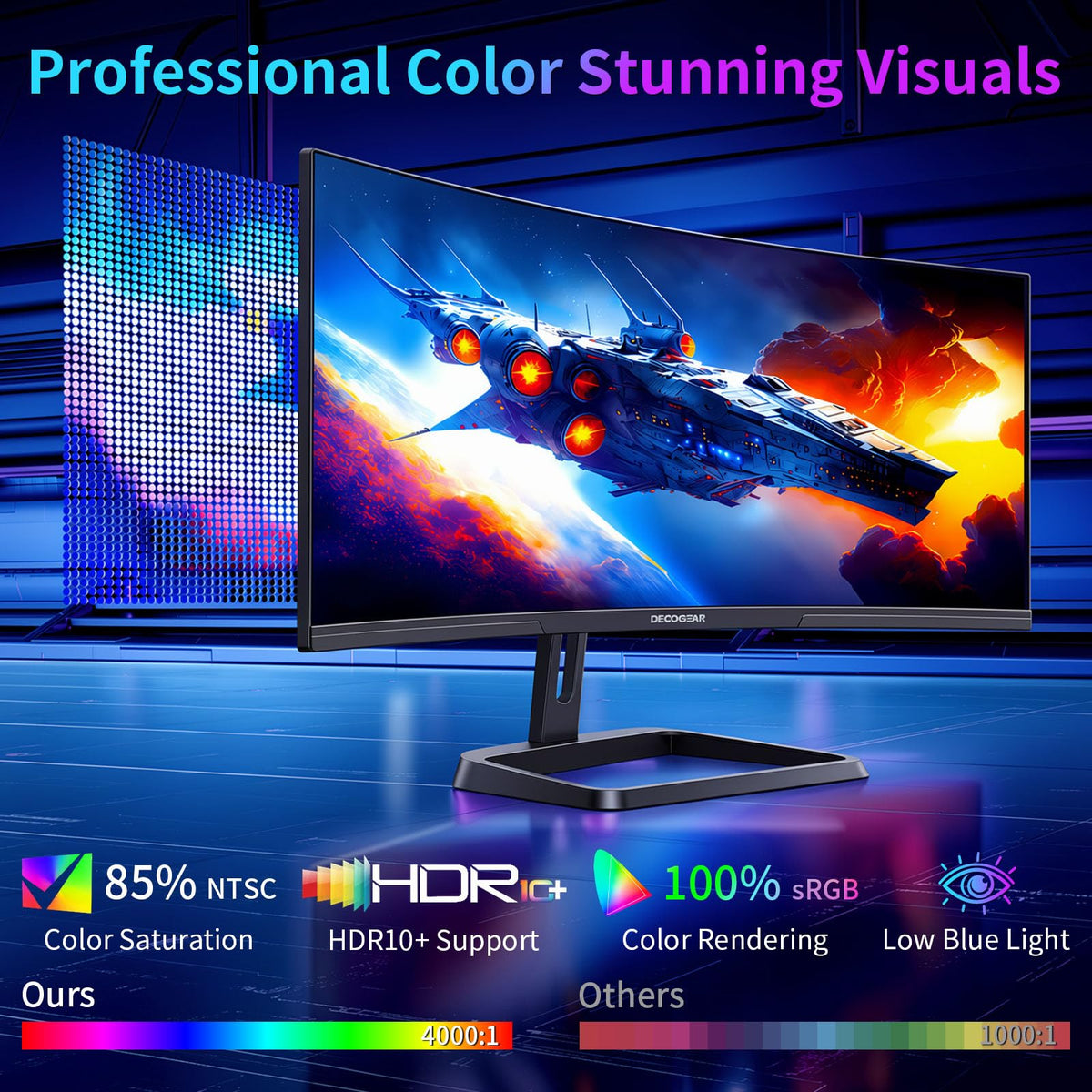 34” Curved Ultrawide Gaming Monitor 180Hz 3440×1440 M5767