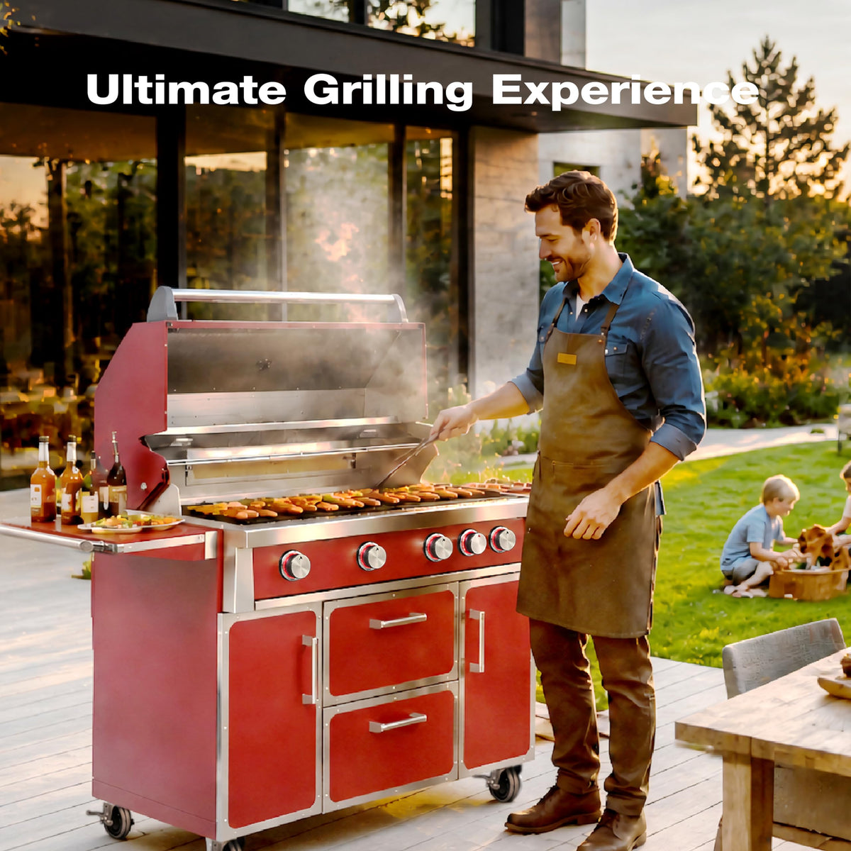 49" 99,000 BTU 4 Burner Stainless Steel Propane Grill S47901