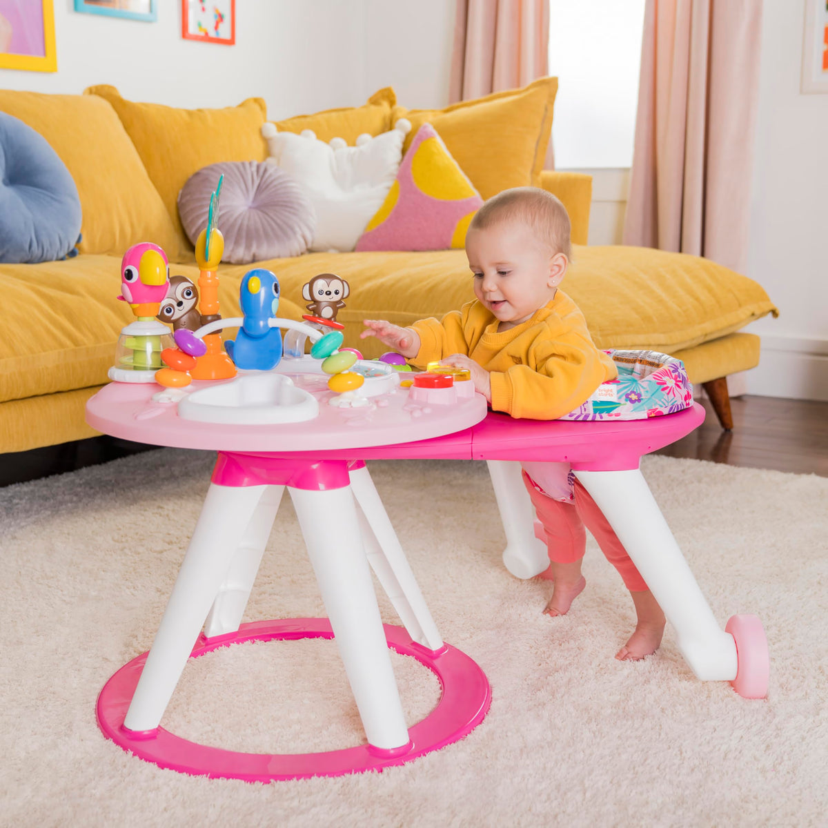 2-in-1 Baby Walker and Activity Center Table A73106