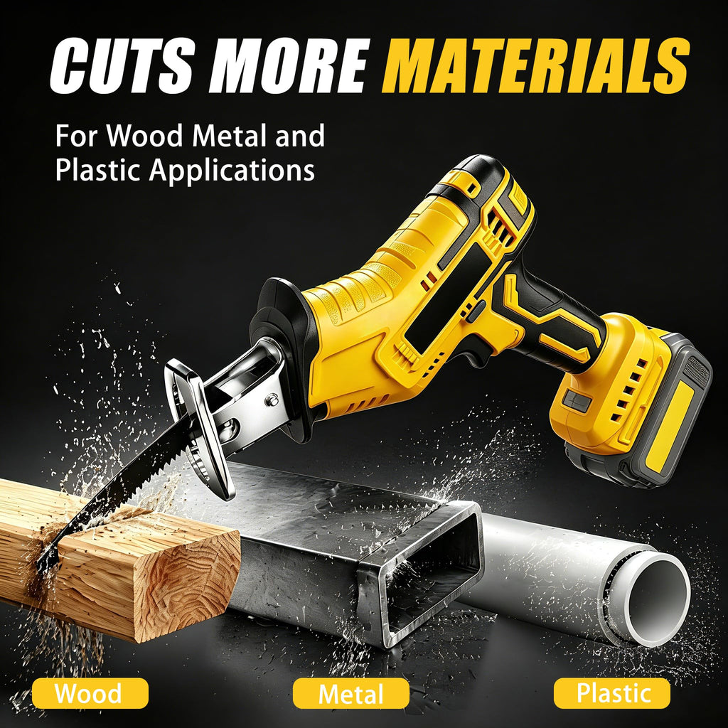 Cordless Reciprocating Saw 400W 3000RPM with 4 Saw Blades B445374