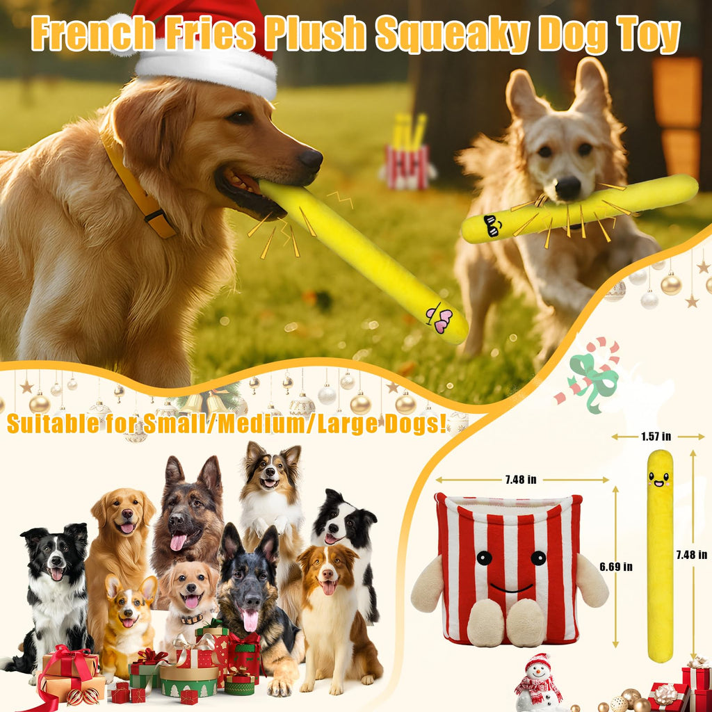5 Pack Plush Dog Chew Toys M619