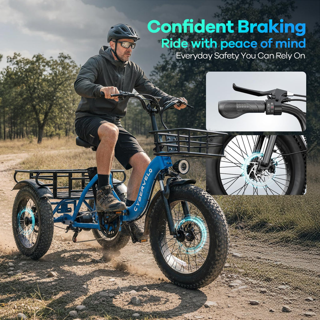 Fat Tire Folding Electric Trike Q24008