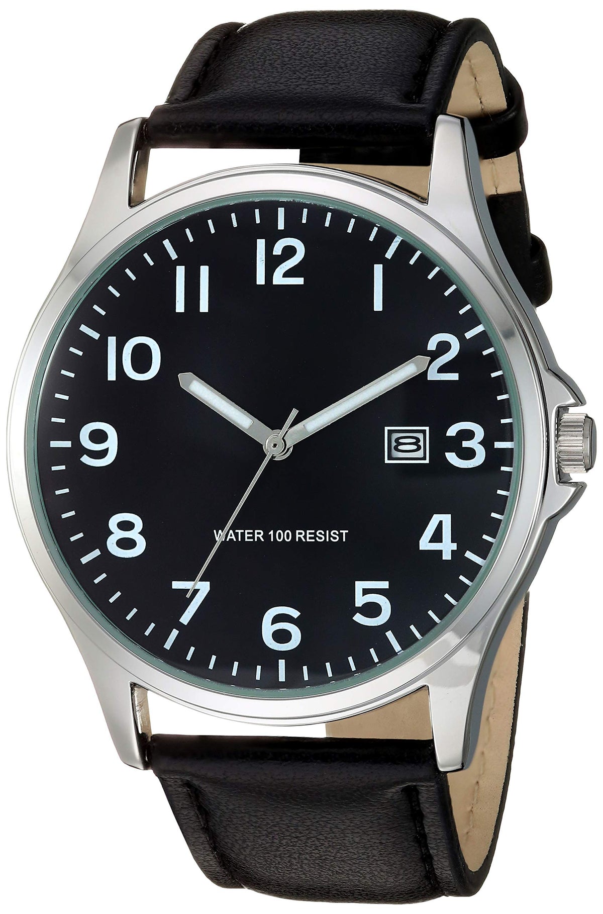Leather Band Analog Watch Z245151