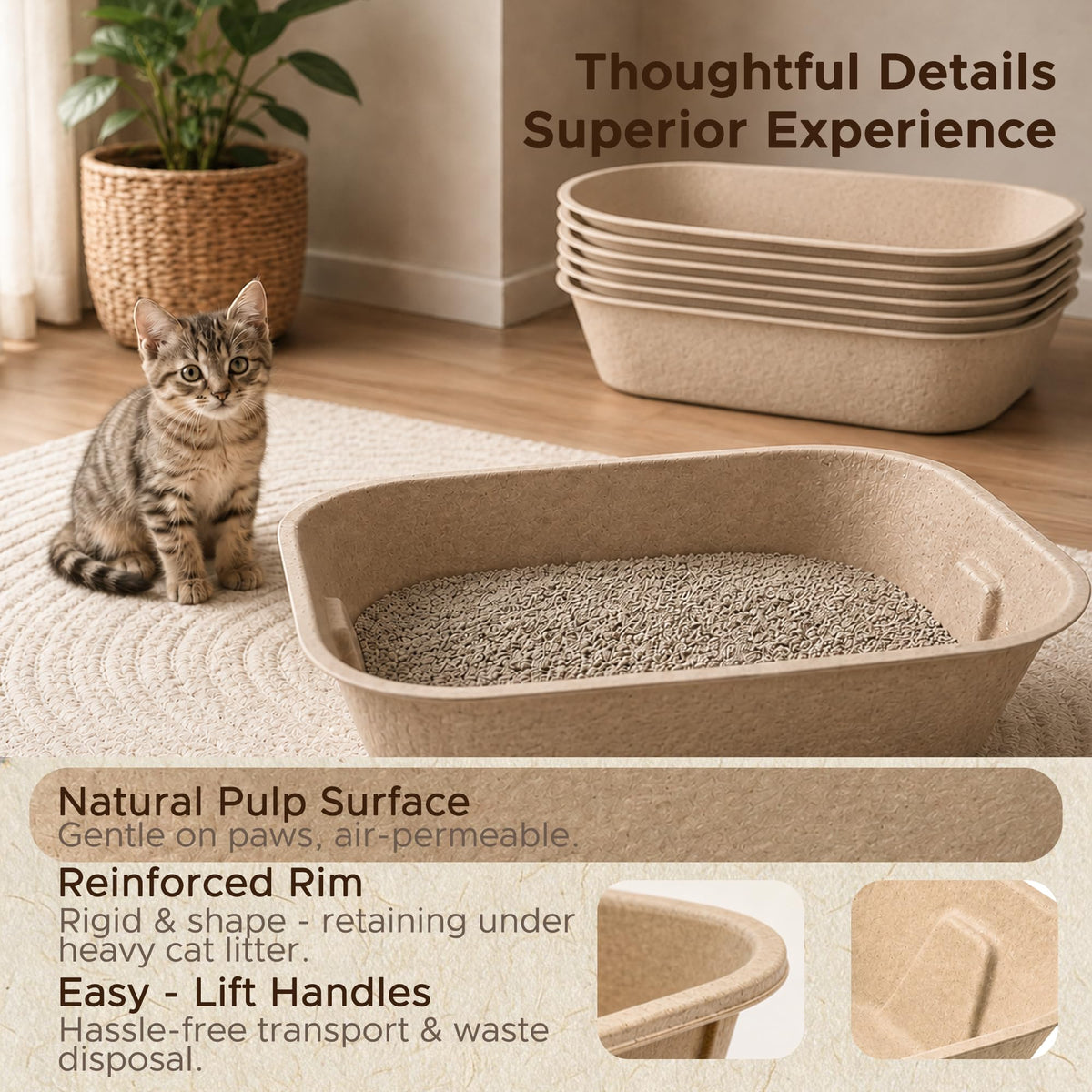 Disposable Litter Box for Kittens Y441866
