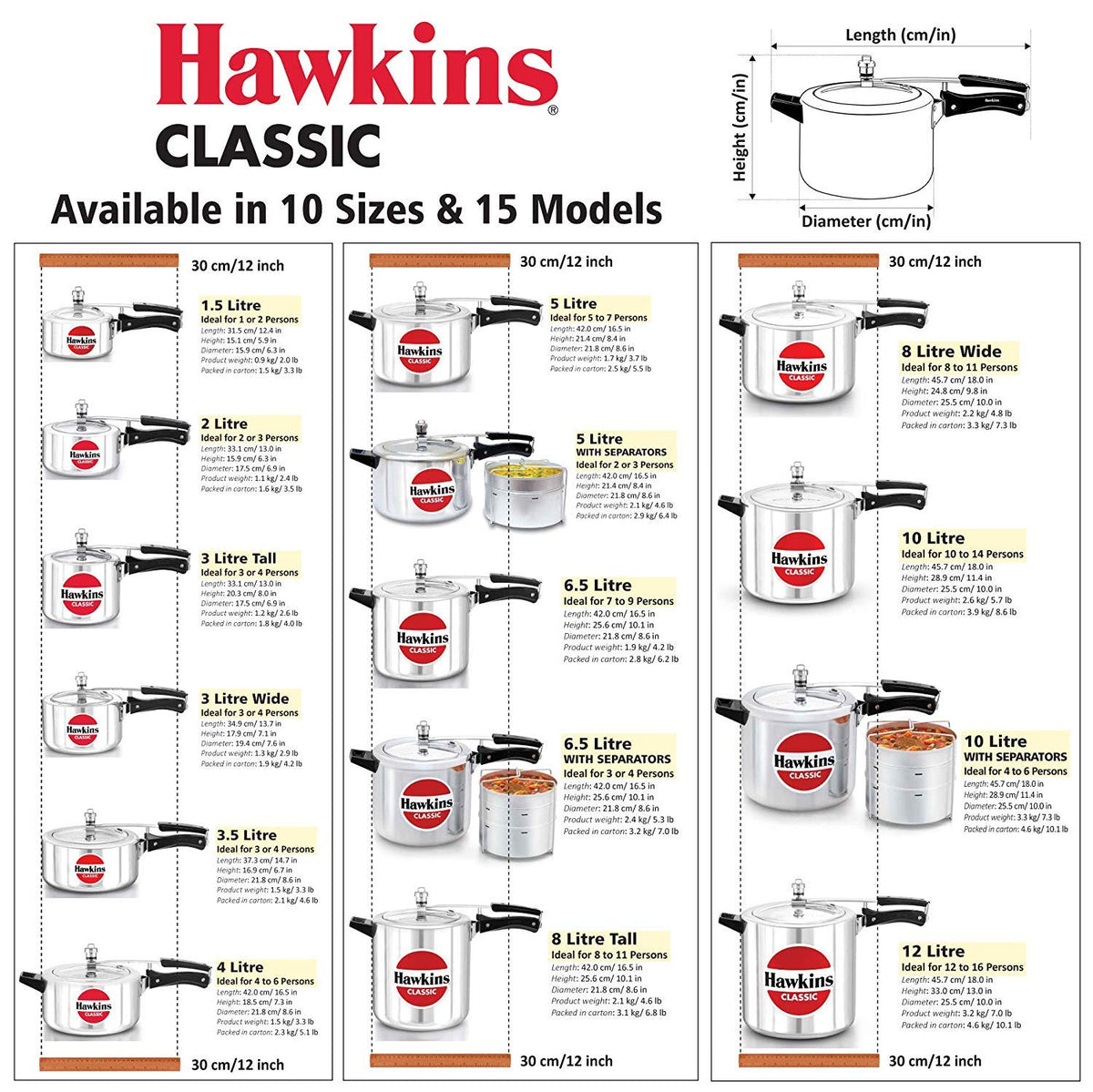 8 Litre Aluminium Pressure Cooker M268971