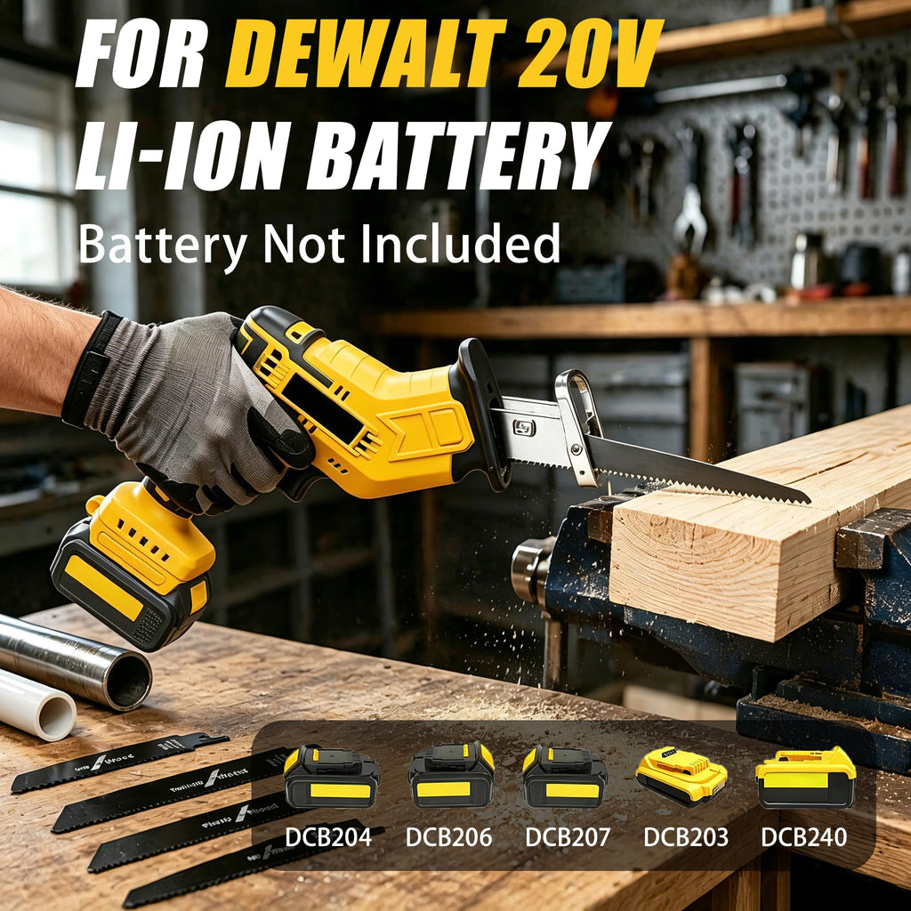 Cordless Reciprocating Saw 400W 3000RPM with 4 Saw Blades B445374