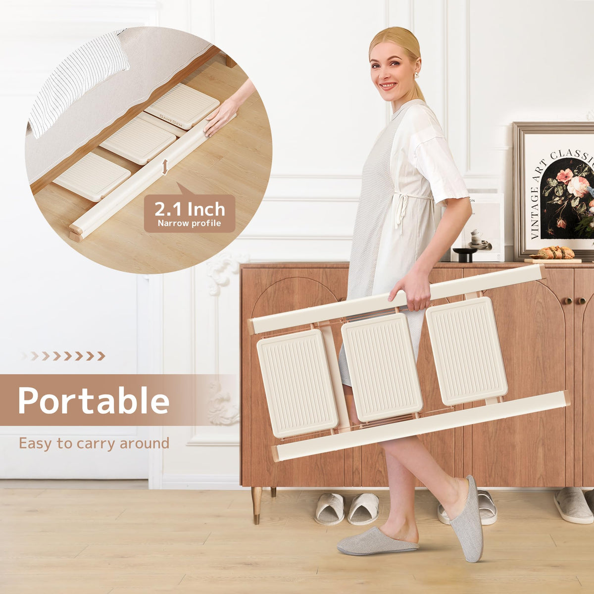 Foldable 3 Step Ladder with Anti-Slip Pedal X74509
