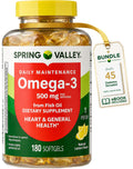 Omega-3 500 mg Fish Oil Dietary Supplements B8839