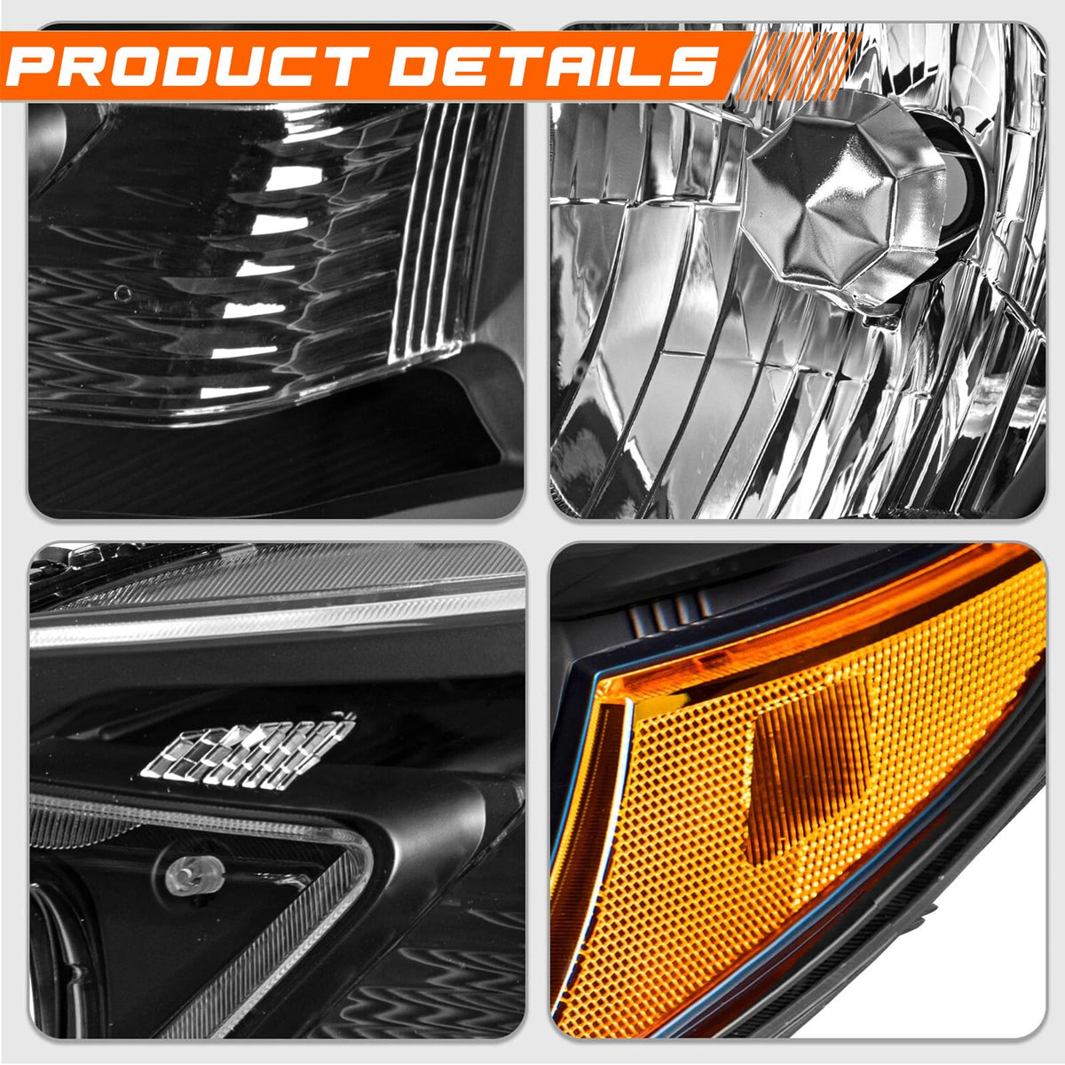 Black Halogen Headlight Assembly M306598