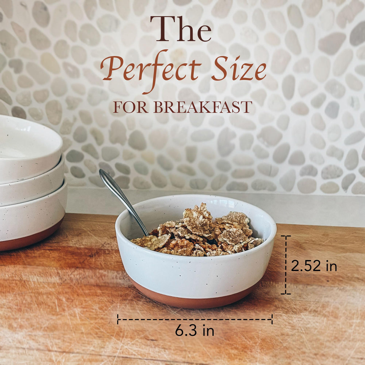 Ceramic Flat Bowls Set of 4 25 oz Porcelain Bowl L8012