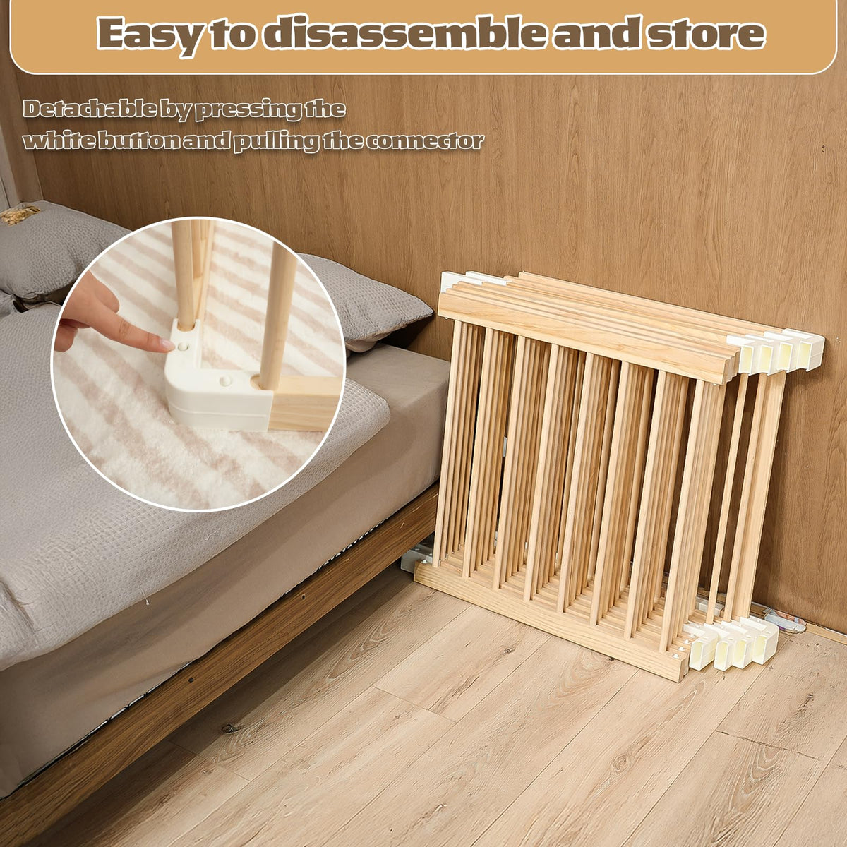 Wooden Baby Playpen 53"x53" B58614