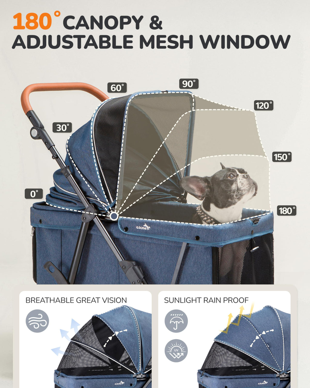 Large & Medium Dog Stroller J58304