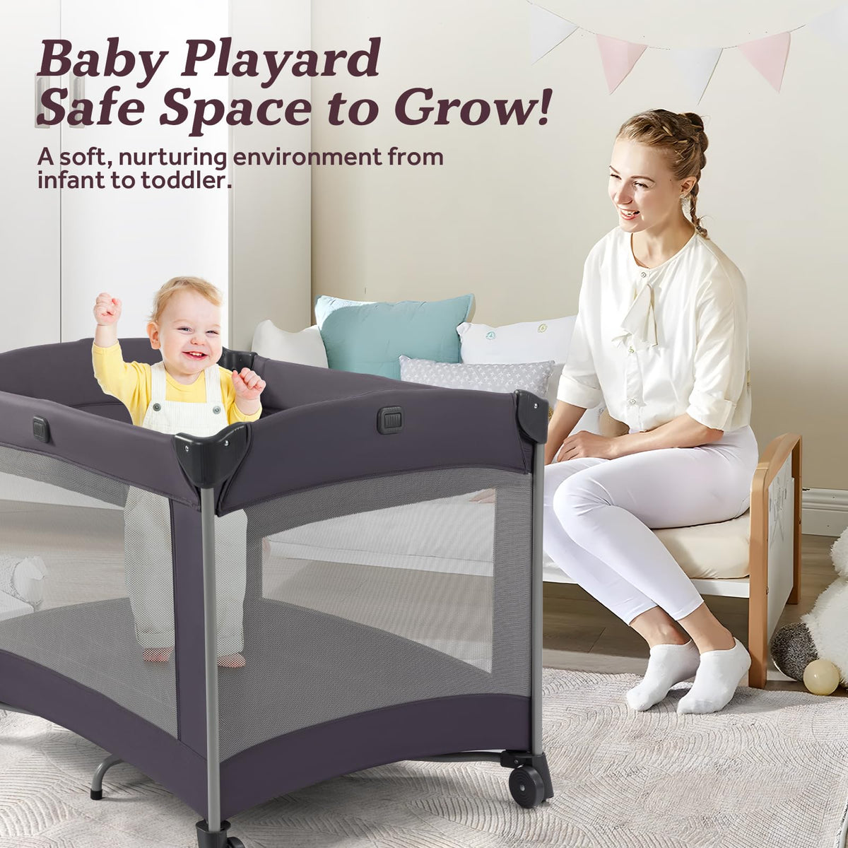 Portable Baby Playard with Carry Bag T66445
