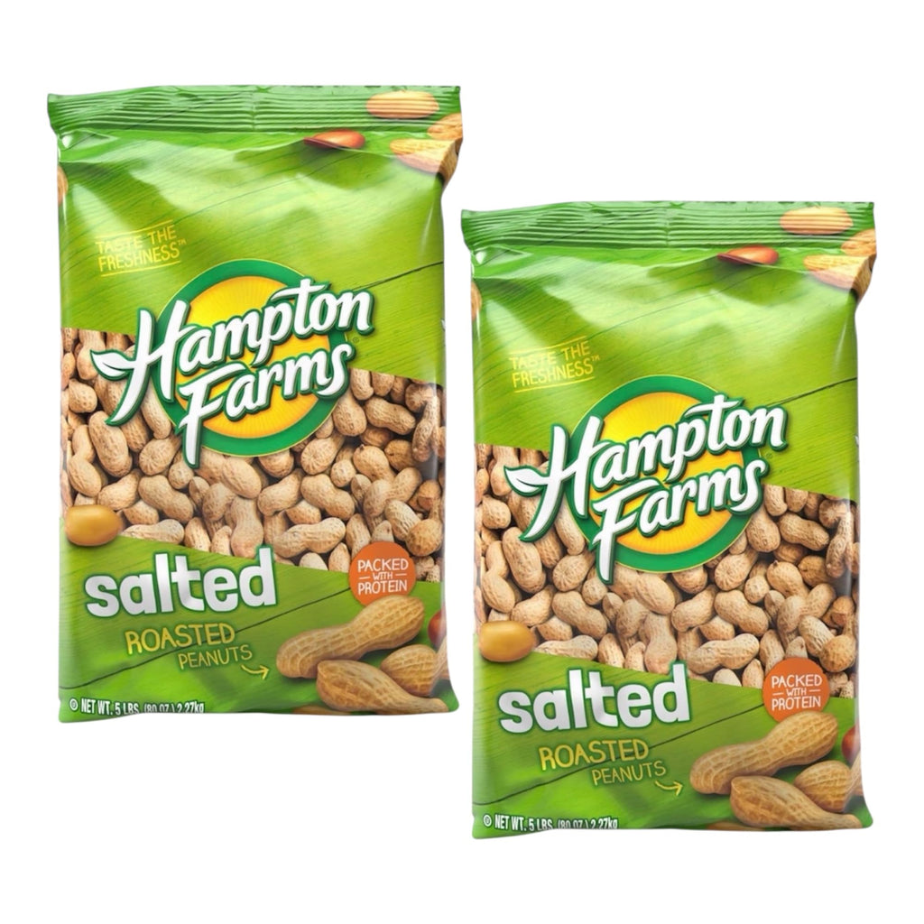 Salted In-Shell Peanuts 5 lb Bag Pack of 2 C9120