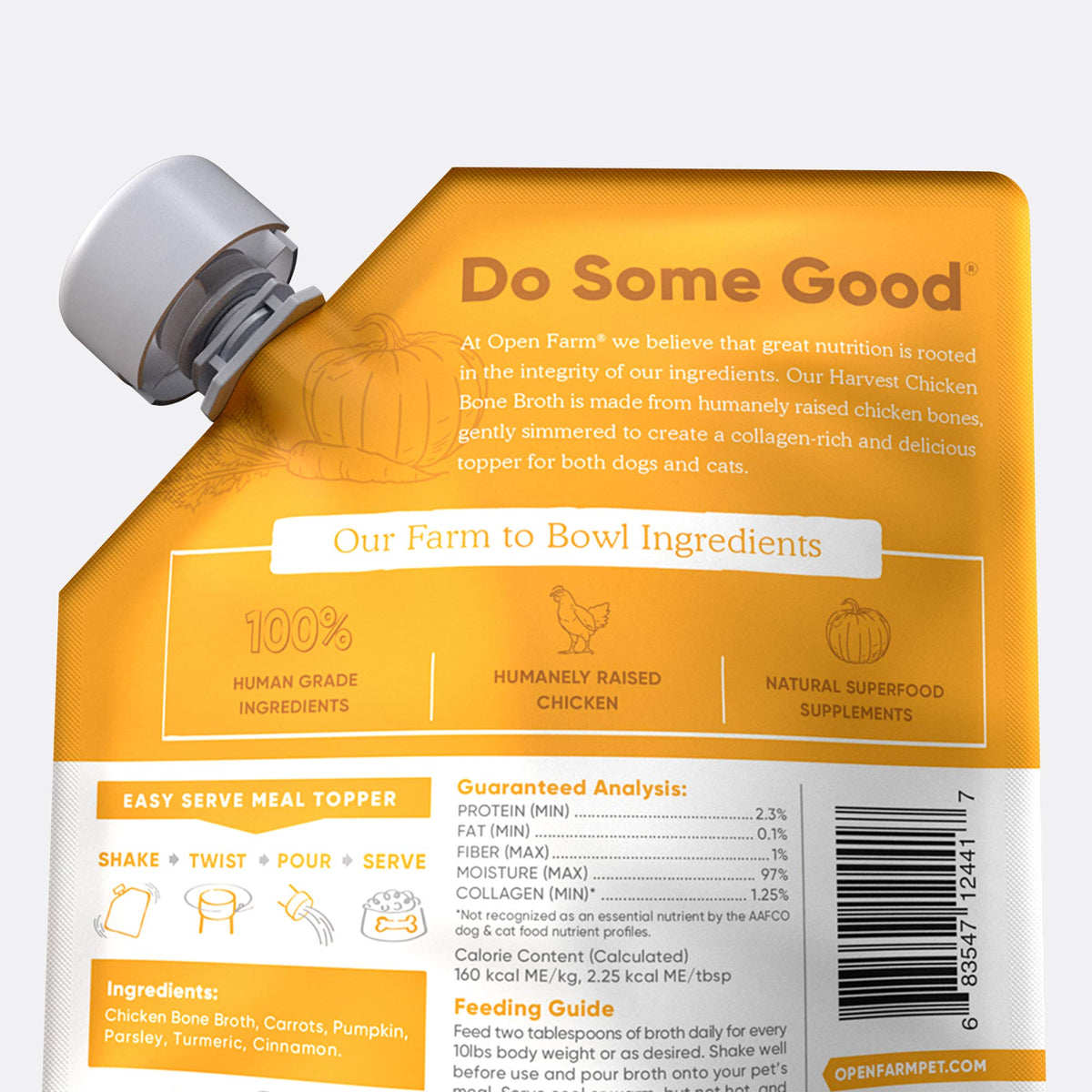 Chicken Bone Broth Food Topper for Dogs and Cats 12oz B9693
