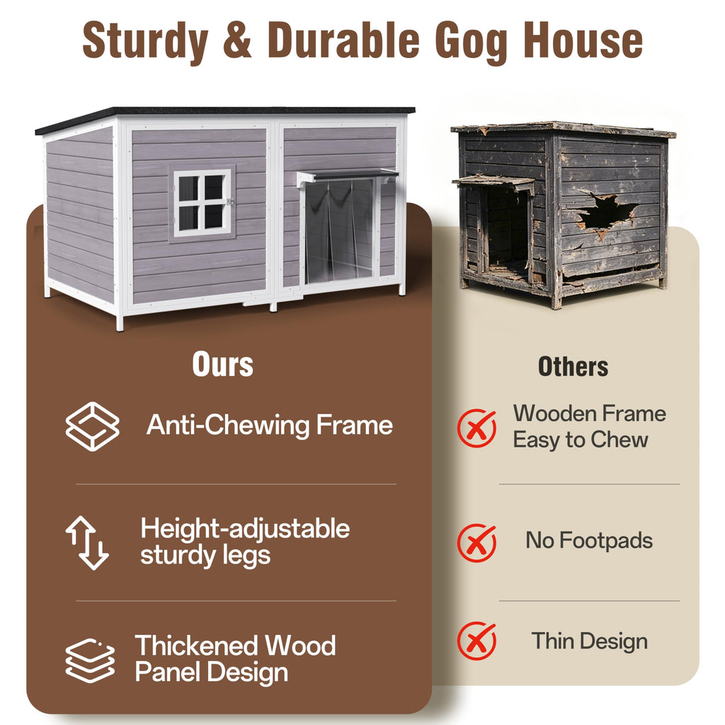 59" Insulated Extra Large Dog House Q929
